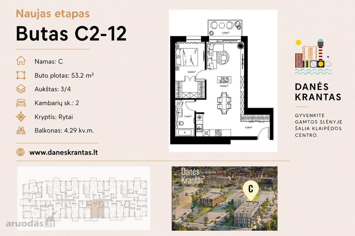 Naujojo „Danės krantas“ C etapo statybos - nuotraukos Nr. 2