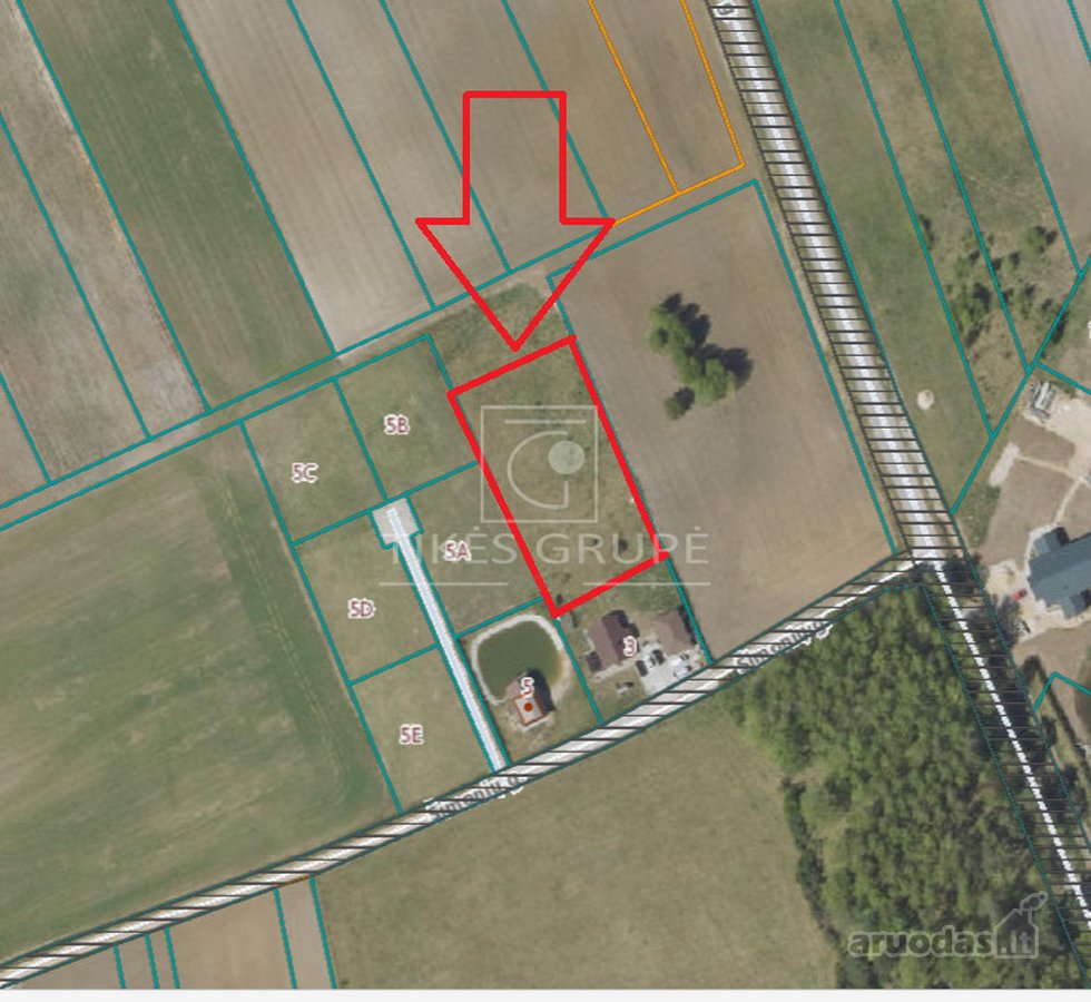 Parduodamas 25 Arų Sklypas Agluonėnuose, Ievo - nuotraukos Nr. 2