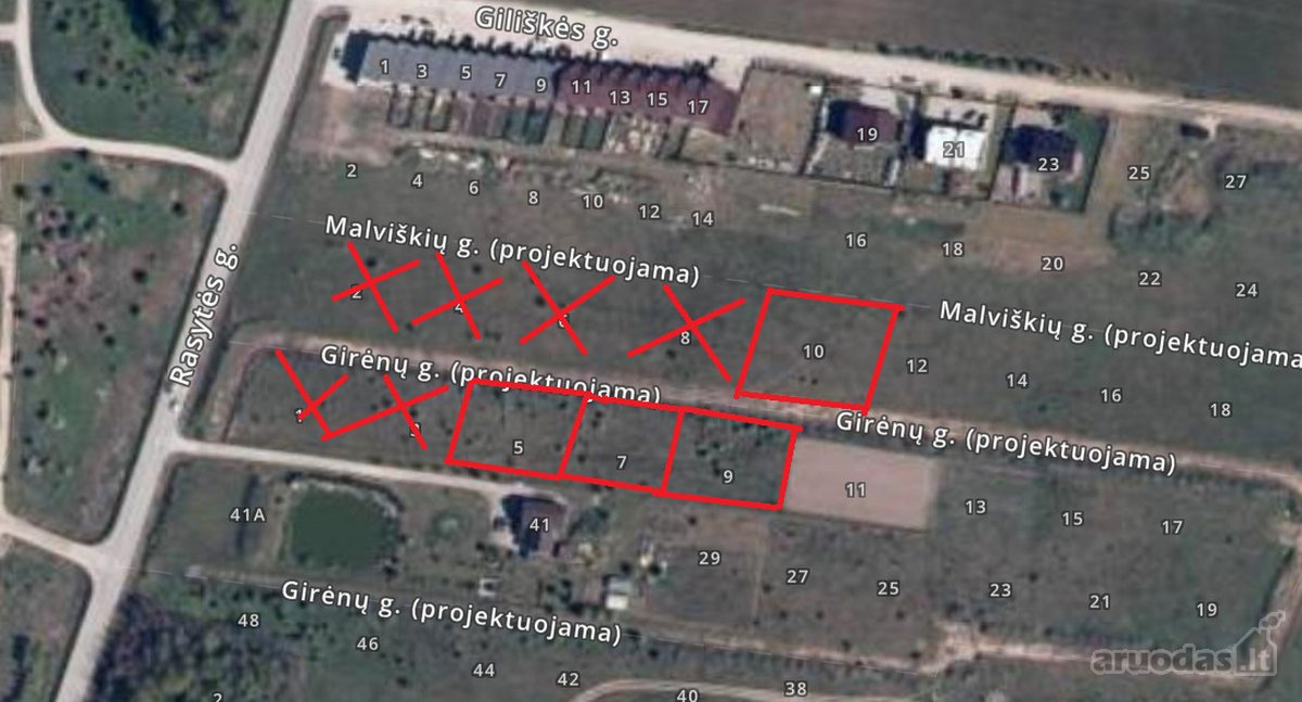 Parduodamas sklypas vienbučių ir dvibučių - nuotraukos Nr. 12