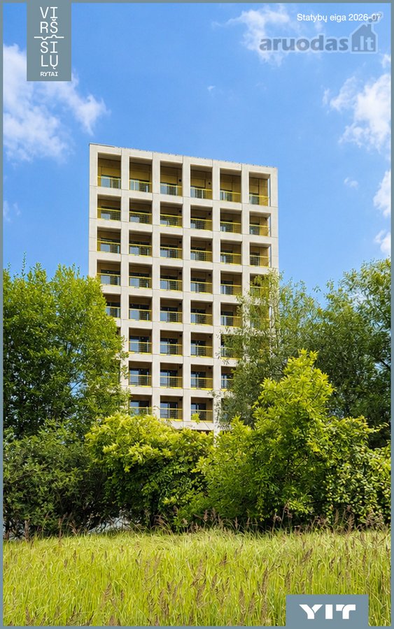 Parduodamas 3 kambarių butas naujai vystomame - nuotraukos Nr. 8