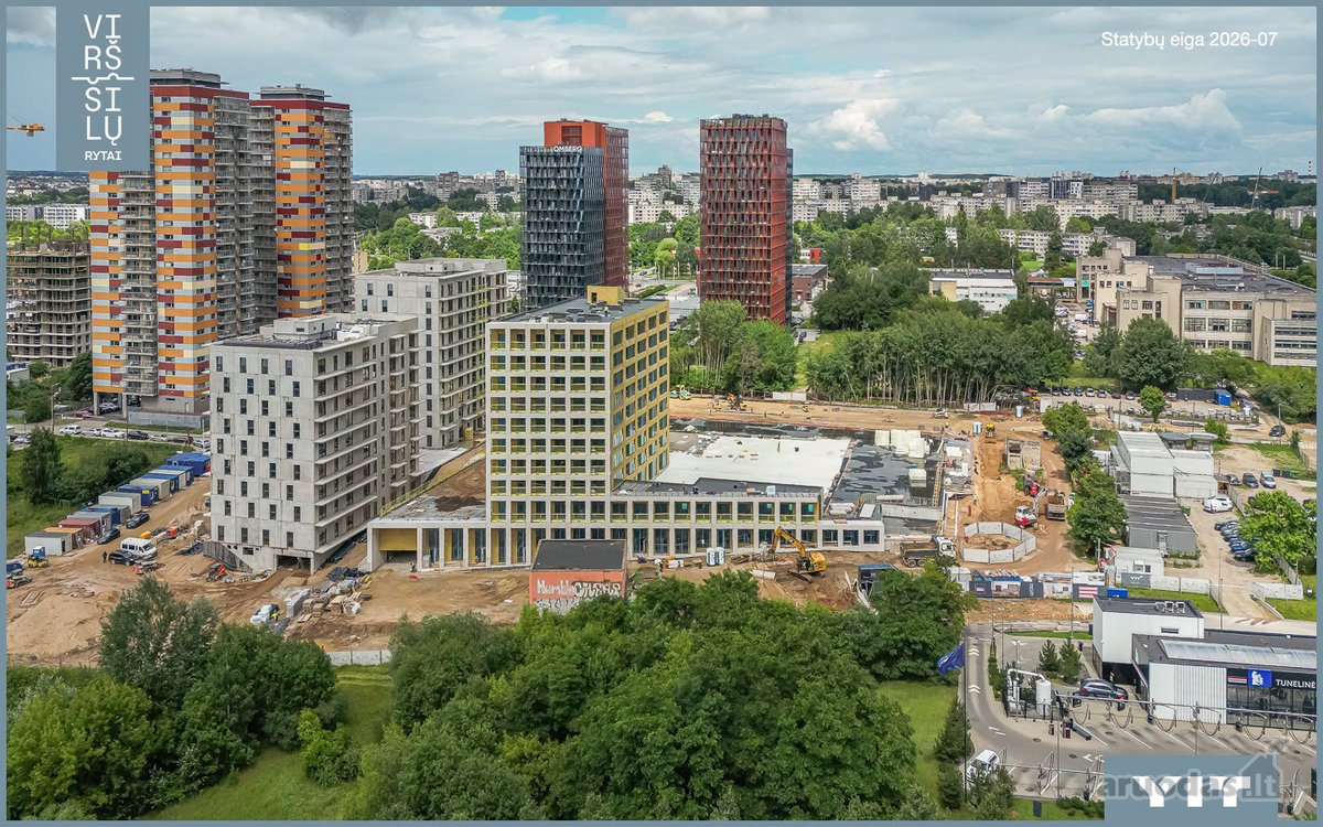 Parduodamas 2 kambarių butas naujai vystomame - nuotraukos Nr. 2