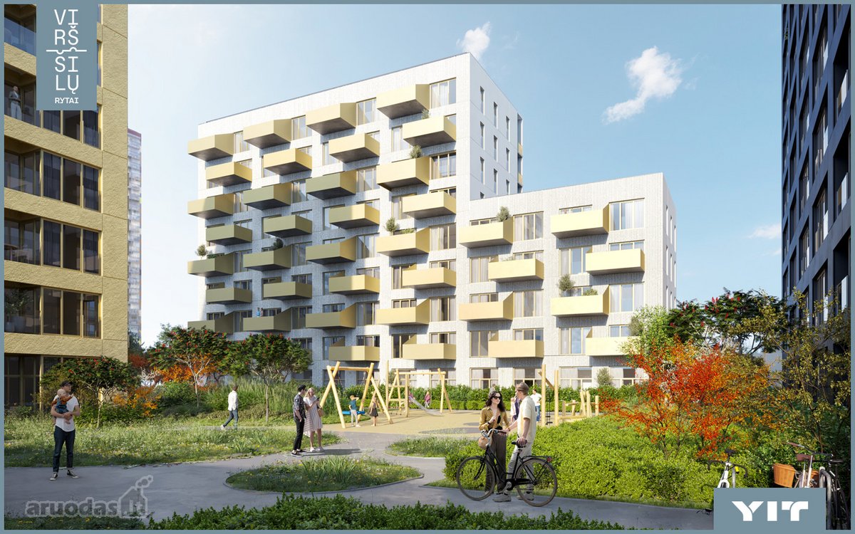 Parduodamas 2 kambarių butas naujai vystomame - nuotraukos Nr. 15