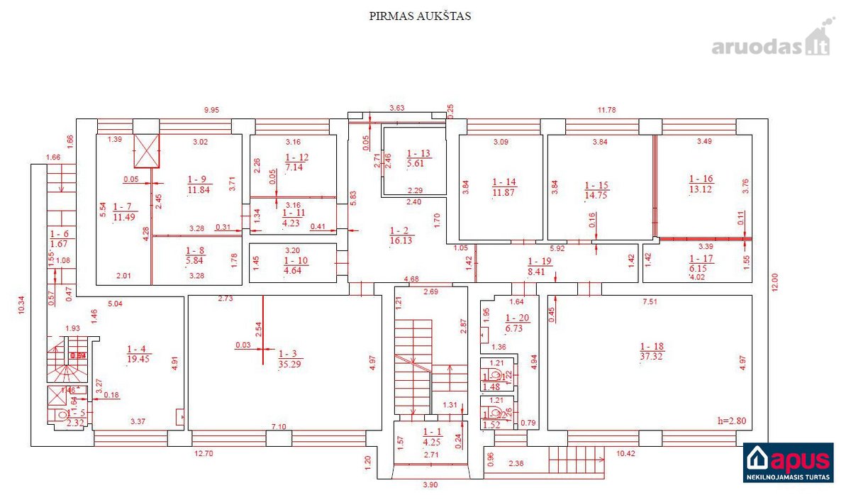 Nuomojamas administracinis / komercinis - nuotraukos Nr. 23