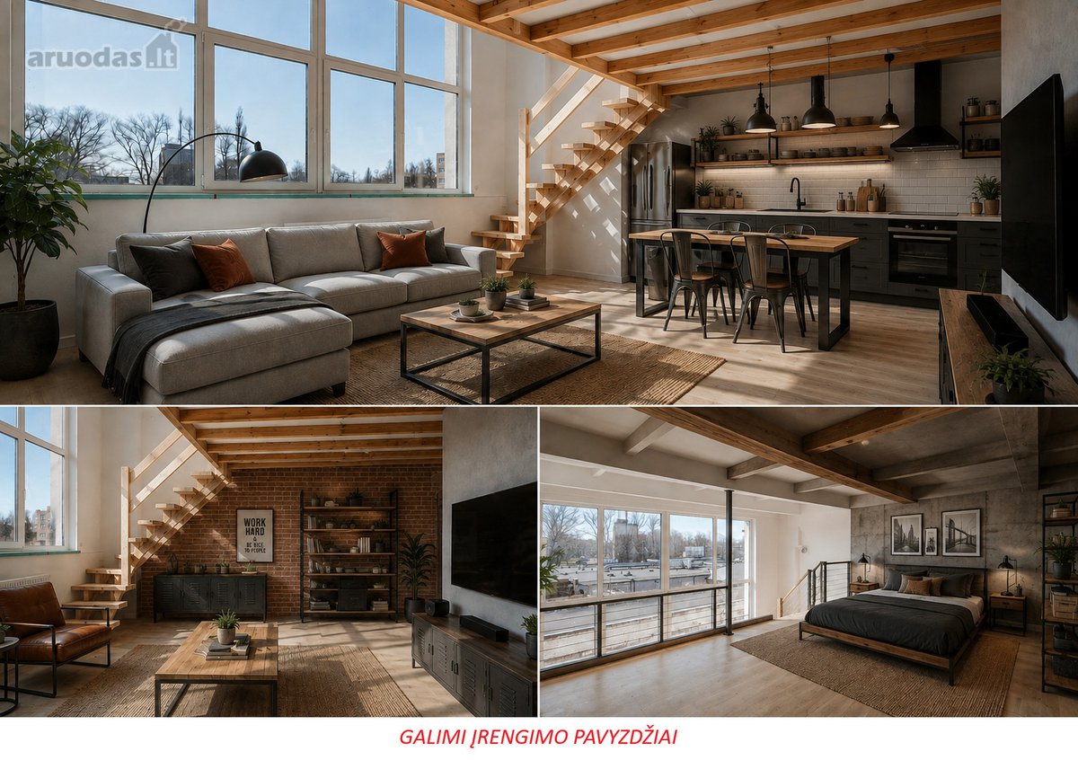 Parduodami lofto tipo apartamentai Klaipėdoje - nuotraukos Nr. 15