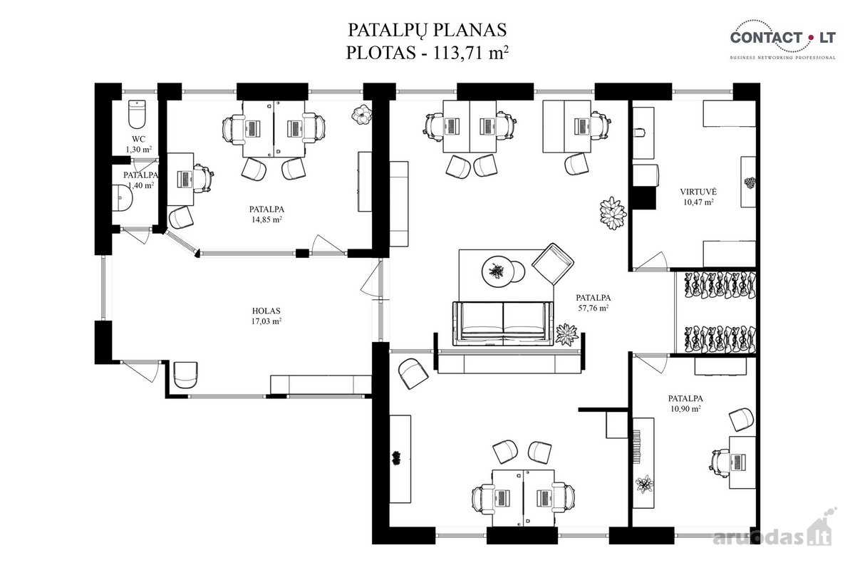 Parduodamos komercinės patalpos Laisvės pr. - nuotraukos Nr. 18