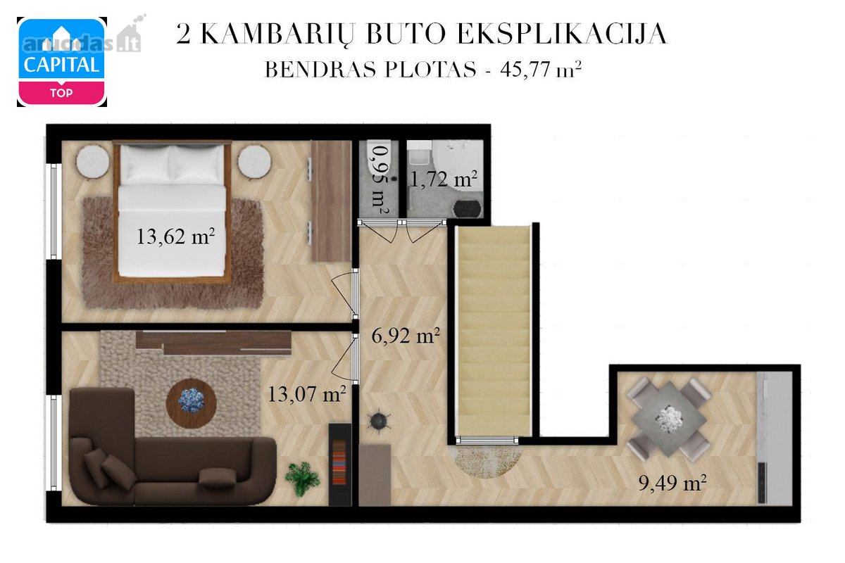 Parduodamas bendrabučio tipo butas Garliavoje - nuotraukos Nr. 15