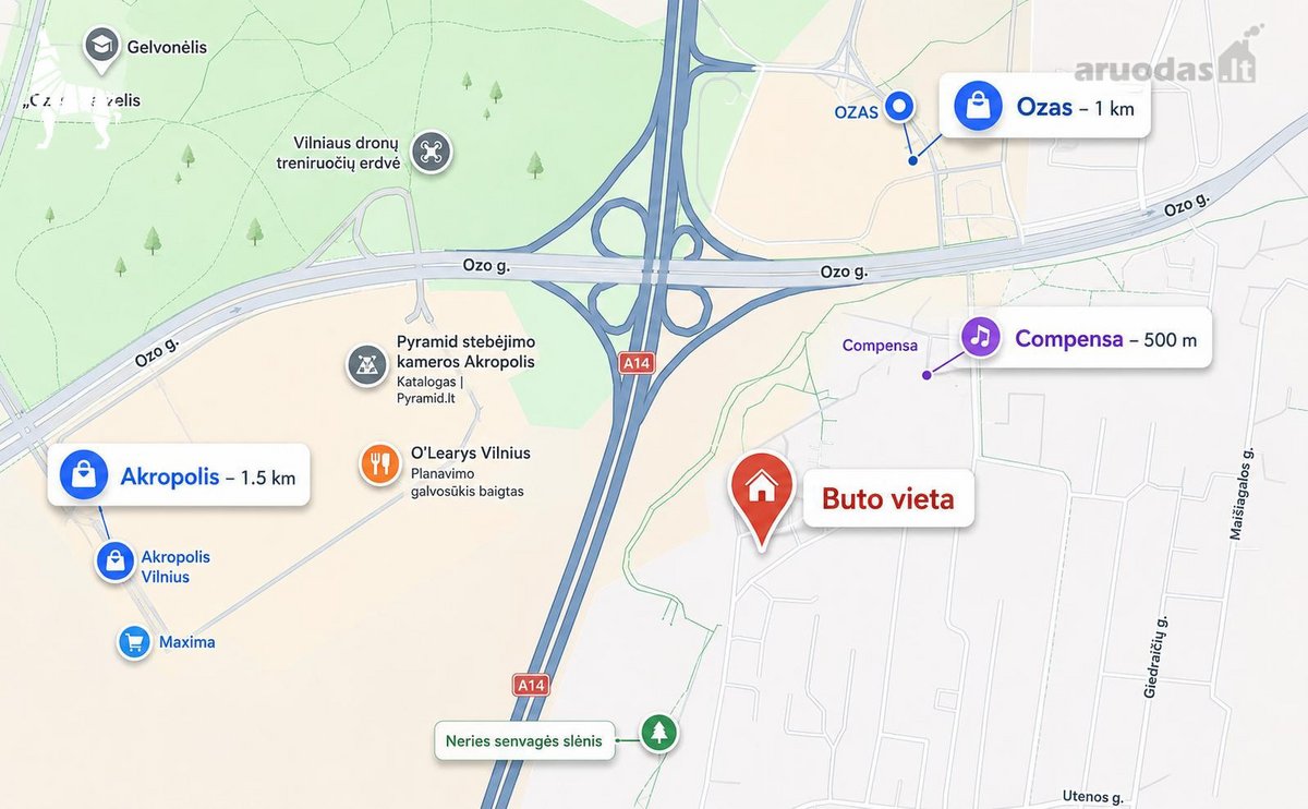 Parduodamas šviesus butas viename patogiausių - nuotraukos Nr. 25