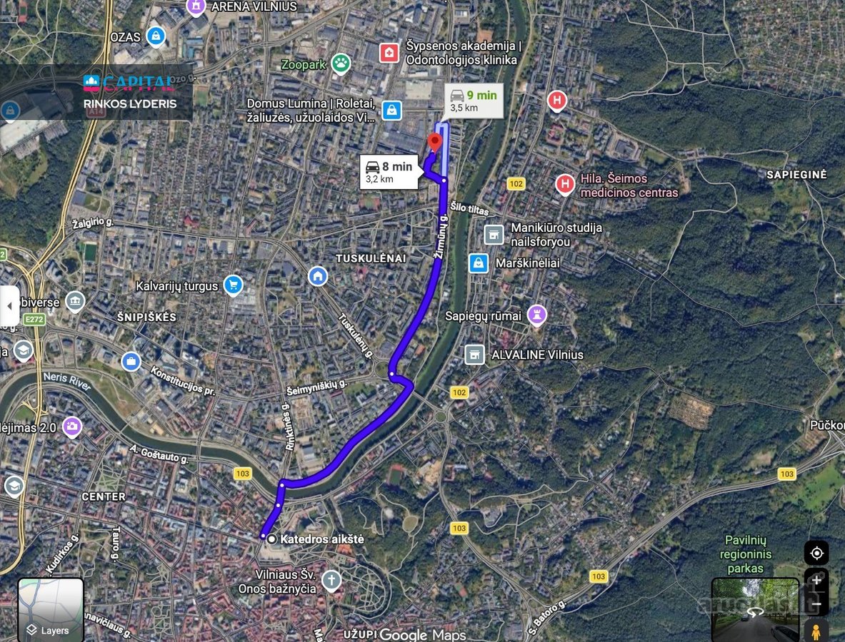 1 Kambario Butas Žirmūnuose  Rami Vieta  - nuotraukos Nr. 17
