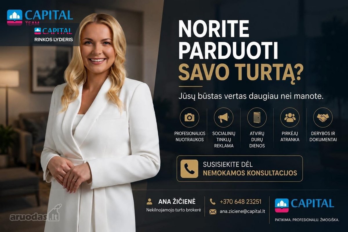 Parduodamas 3 Kambarių Butas Su Dviem - nuotraukos Nr. 20