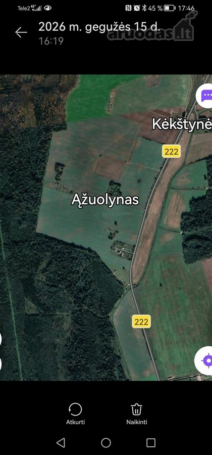 Viena kraštinė 36.18m ribojasi su Varluvos - nuotraukos Nr. 2