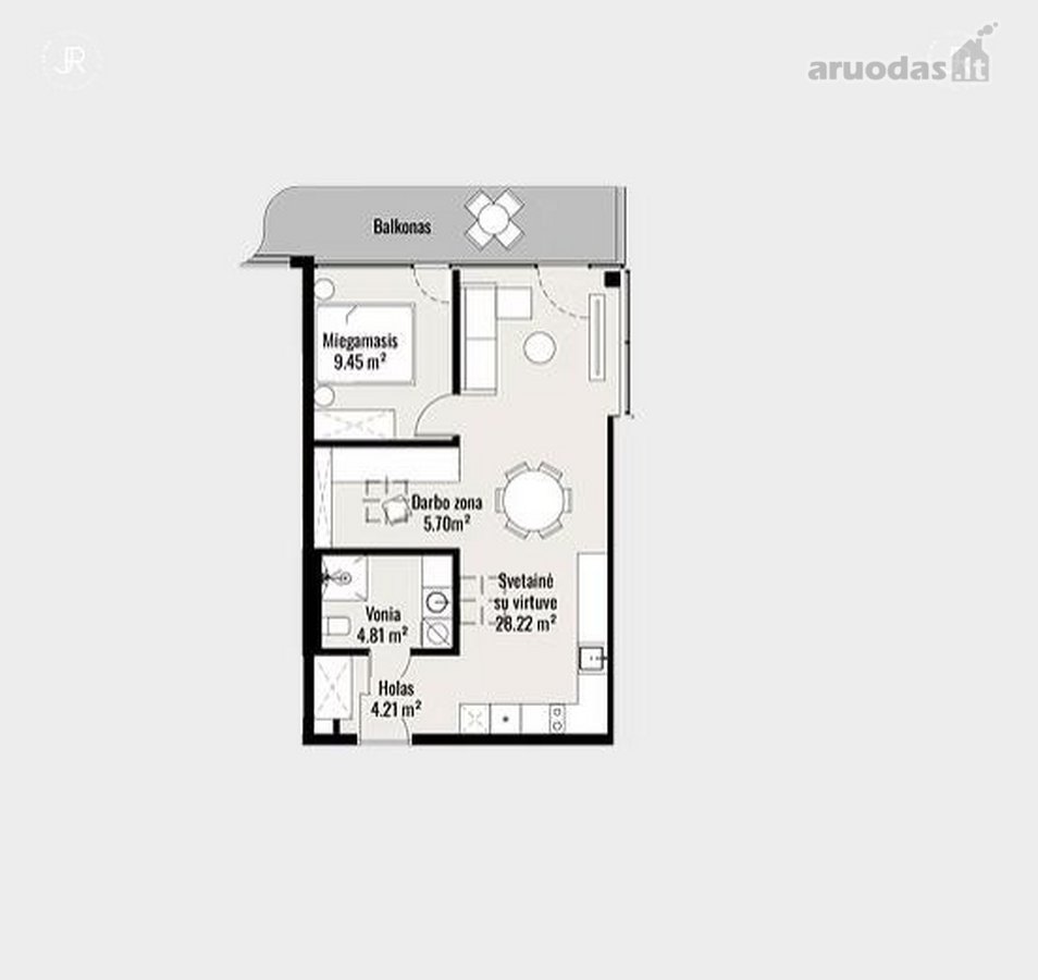 3 kambarių butas Palangoje „Vanagupės kopa“ – - nuotraukos Nr. 11
