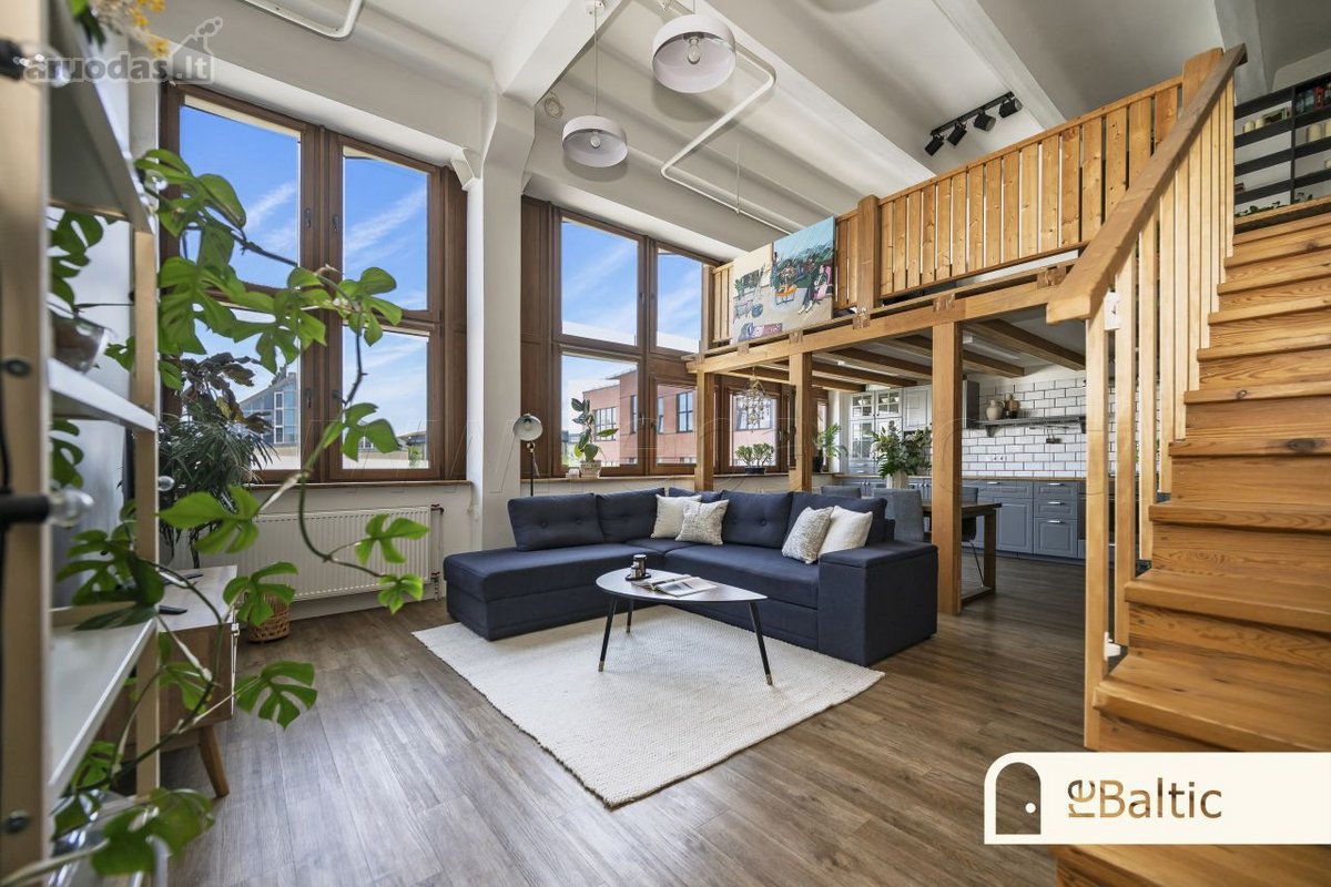 Erdvus ir modernus 97,78 m&sup2; loftas per - nuotraukos Nr. 4