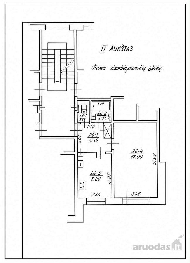 2 Kambarių Butas Aukštakalnyje  2 Aukštas  - nuotraukos Nr. 11
