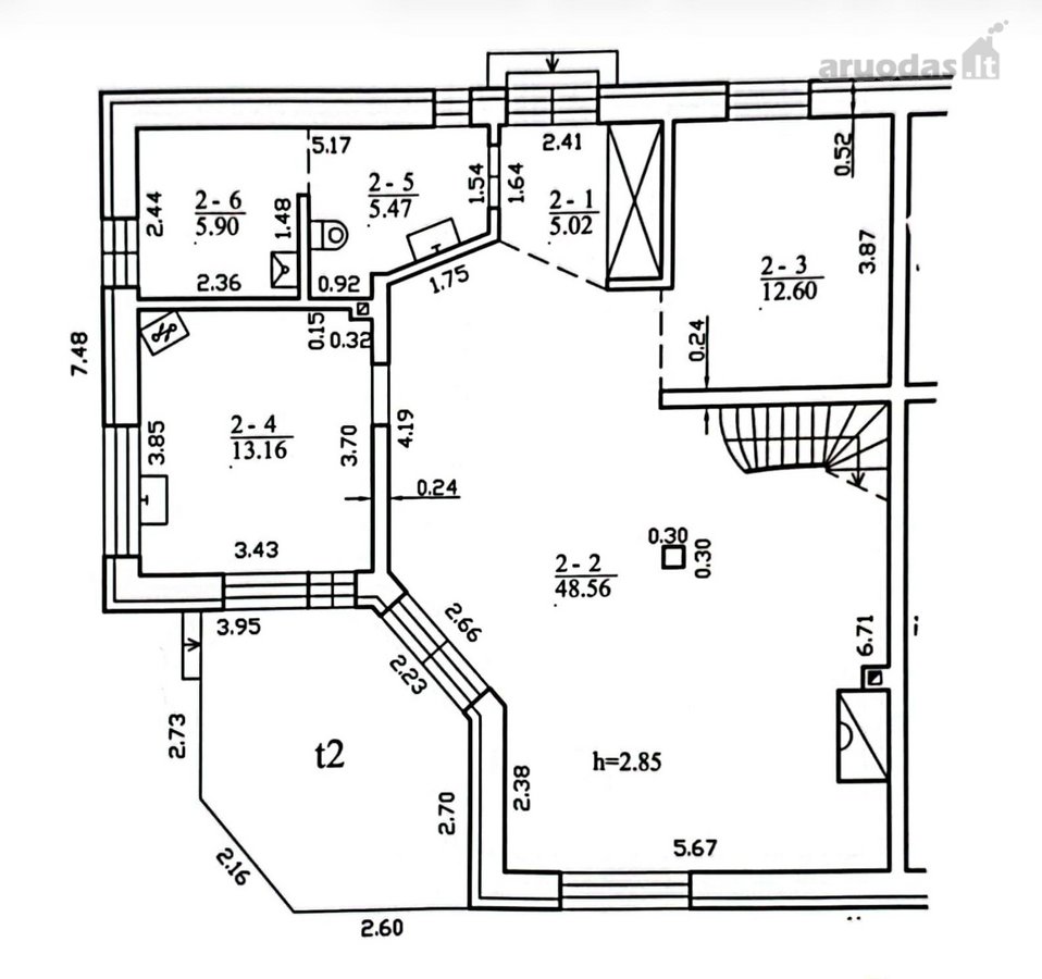 180 m² namas Giruliuose tarp pušų – iki jūros - nuotraukos Nr. 35