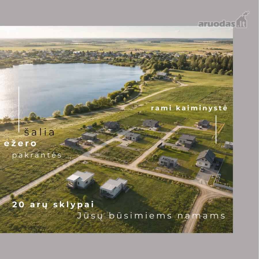 Sklypai Prie Ežero  Nuo 20 A  Nuo 61 000 € - nuotraukos Nr. 3