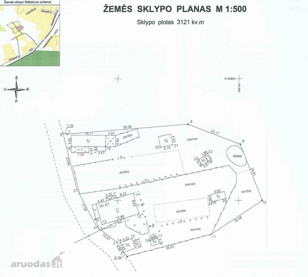 1/2 gyvenamojo namo, pastatų ir sklypo dalys - nuotraukos Nr. 16