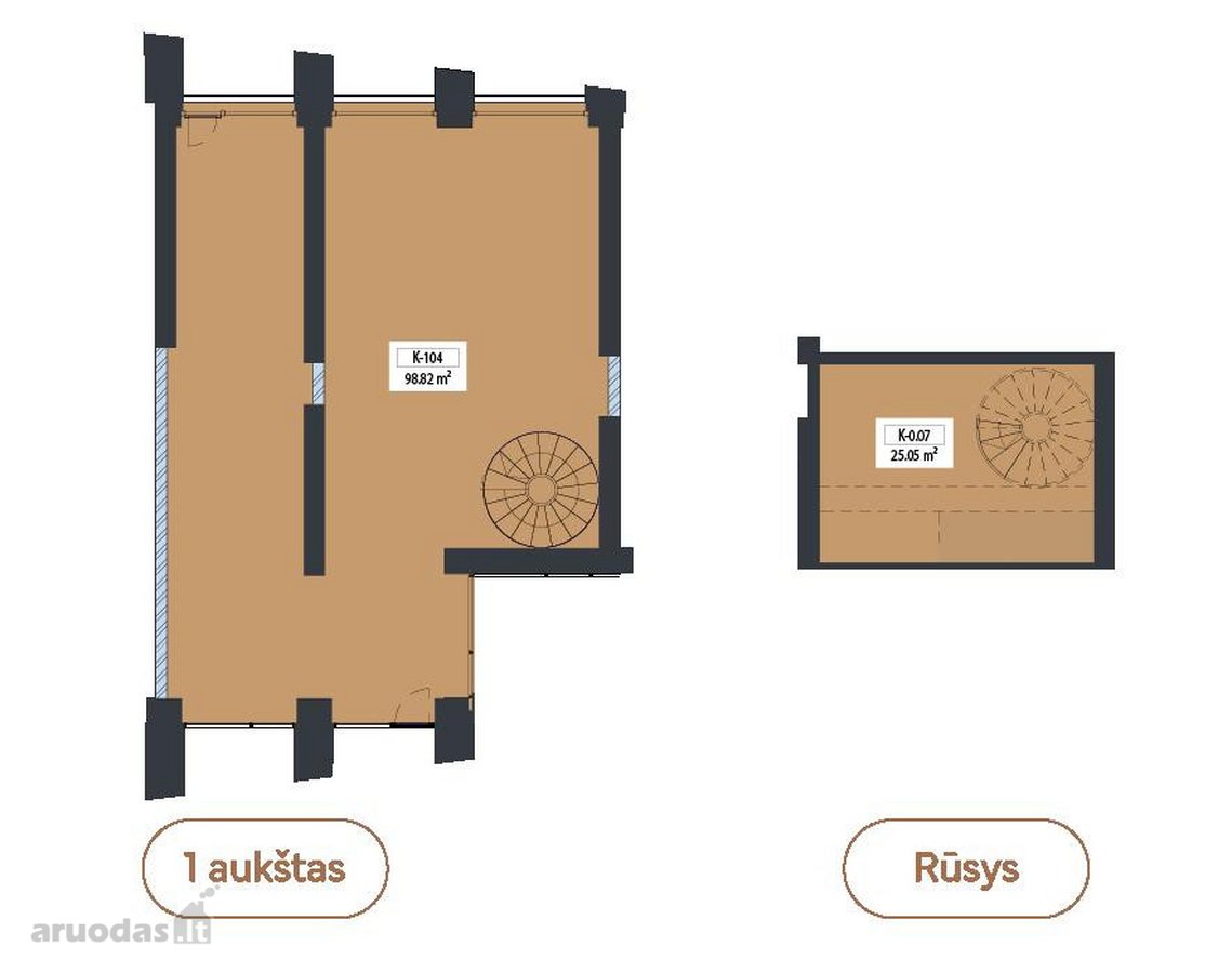 Parduodamos123,87 m² komercinės patalpos - nuotraukos Nr. 4