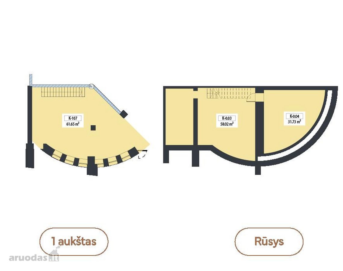 Parduodamos unikalios 151,40 m² patalpos su - nuotraukos Nr. 3