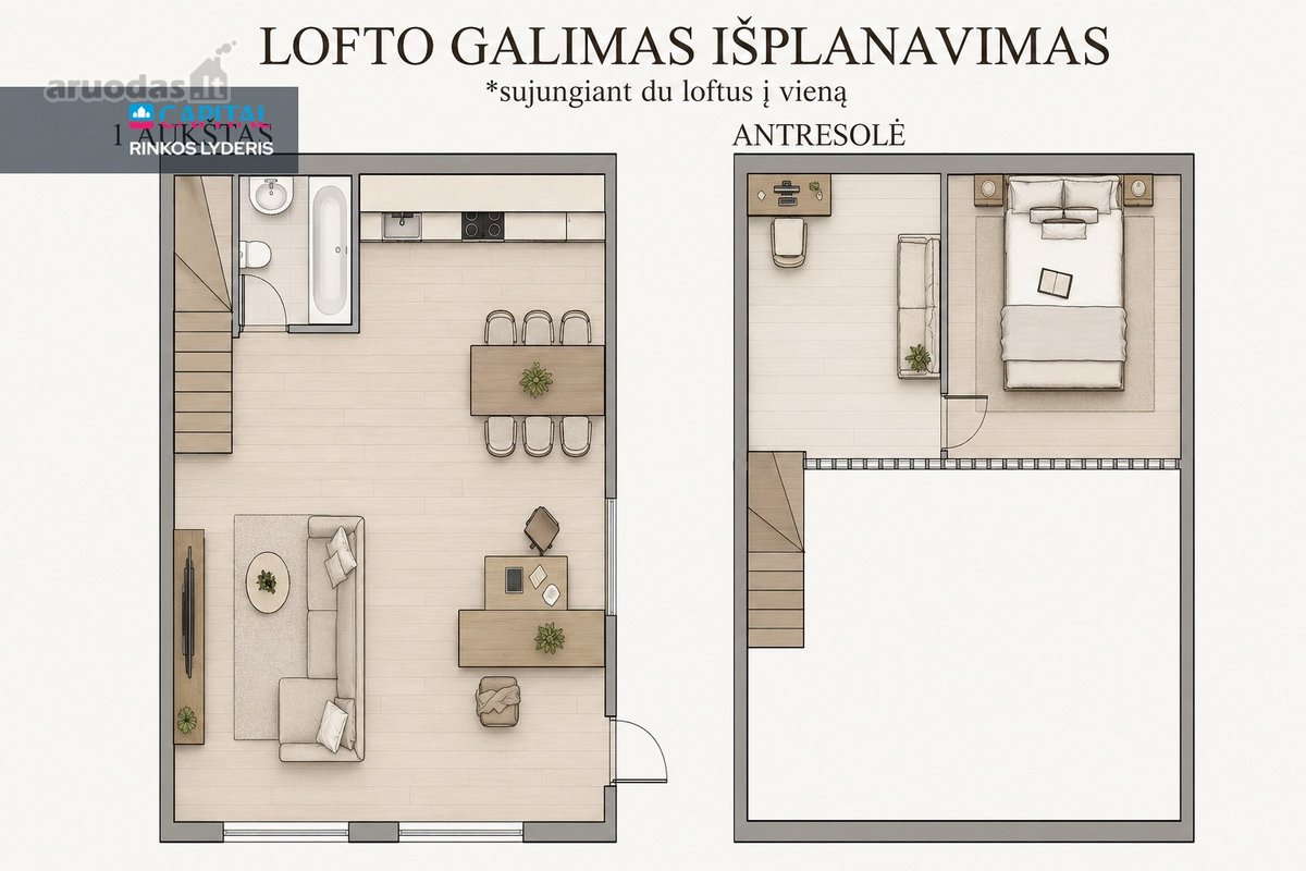 Parduodamas Modernus Loftas Laisvės Pr. 53e, - nuotraukos Nr. 28