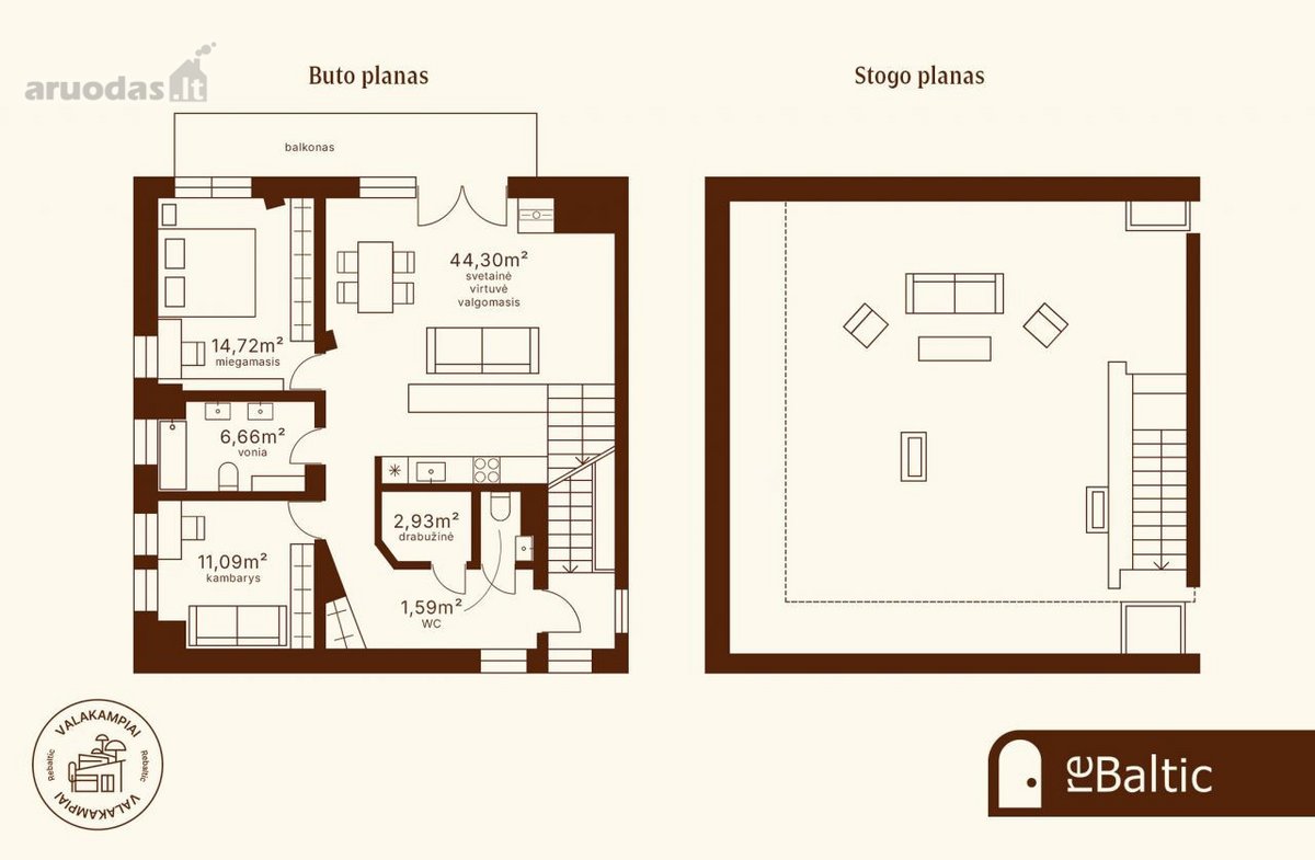 Prestižiniai trijų kambarių apartamentai su - nuotraukos Nr. 35