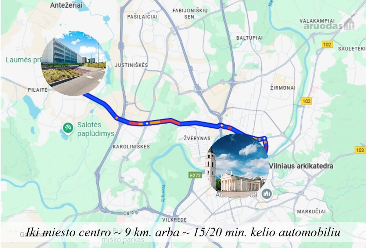 Nuomojama 15 kv. m parkavimo vieta - nuotraukos Nr. 16