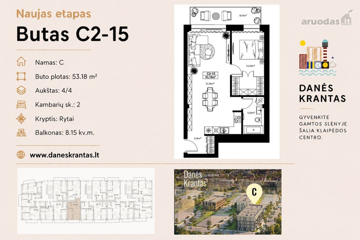 Naujojo „Danės krantas“ C etapo statybos - nuotraukos Nr. 4