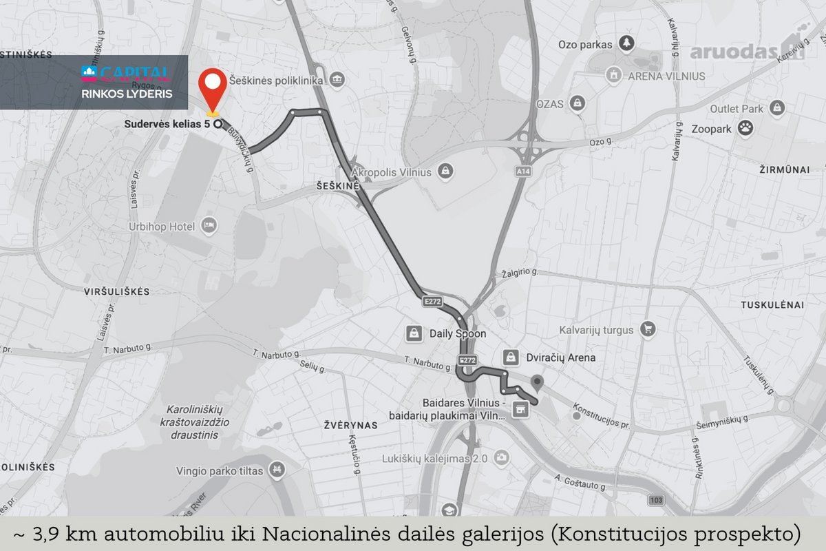 Išnuomojamas šviesus 2 kambarių butas su - nuotraukos Nr. 26