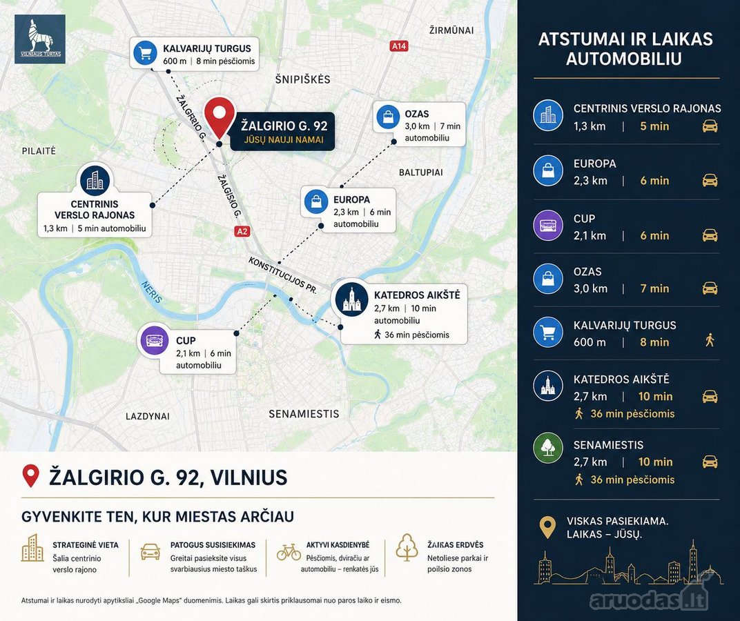 Erdvus 58,76 Kv. M 2 Kambarių Butas Su Dviem - nuotraukos Nr. 30