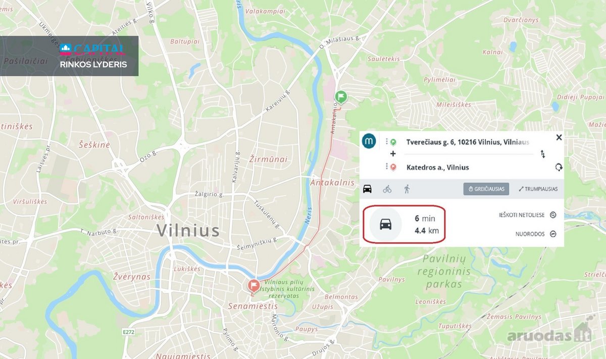 Parduodamas vieno kambario butas Tverečiaus g - nuotraukos Nr. 17