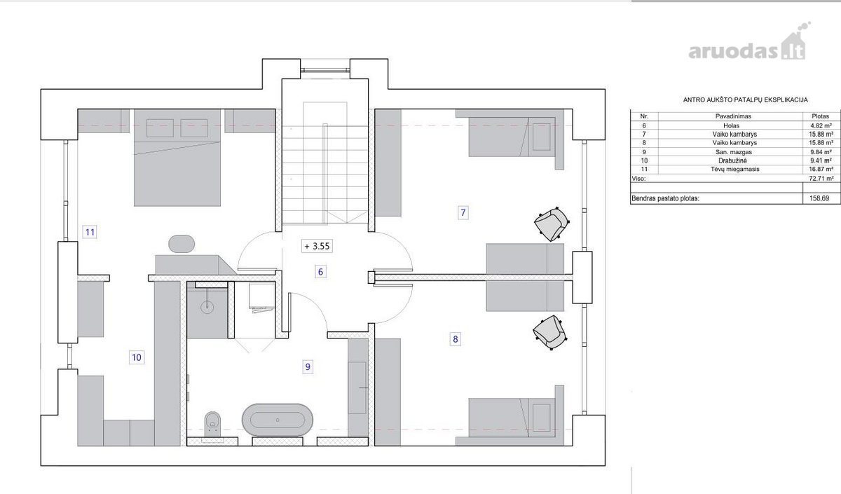 Modernus A++ Namas Antakalnyje  10,38 A - nuotraukos Nr. 32