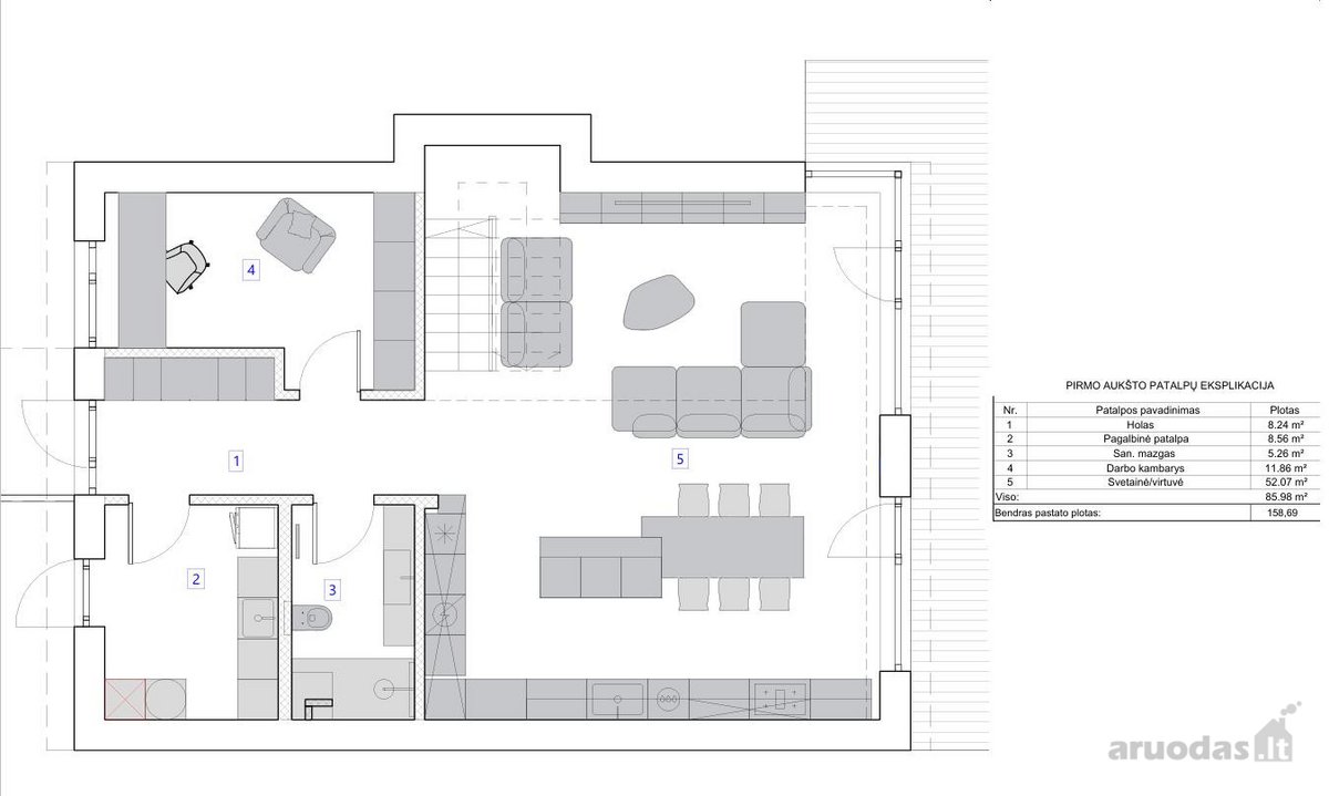 Modernus A++ Namas Antakalnyje  10,38 A - nuotraukos Nr. 33