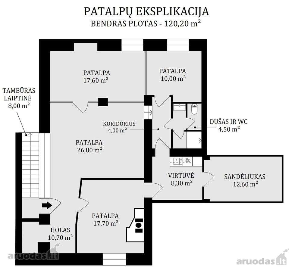 Nuomojamos erdvios ir jaukios patalpos - nuotraukos Nr. 9