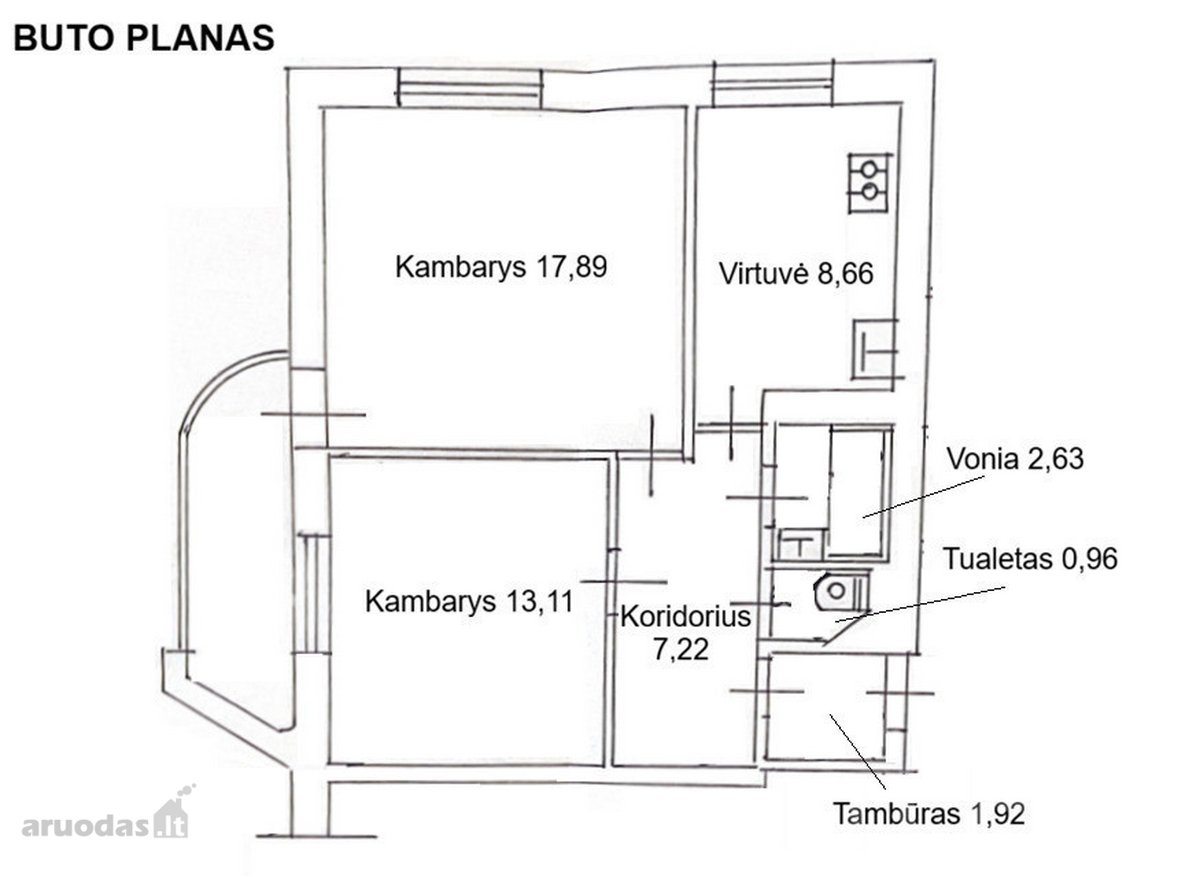 Parduodamas 2 Kambarių Butas Projektuotojų G. - nuotraukos Nr. 11