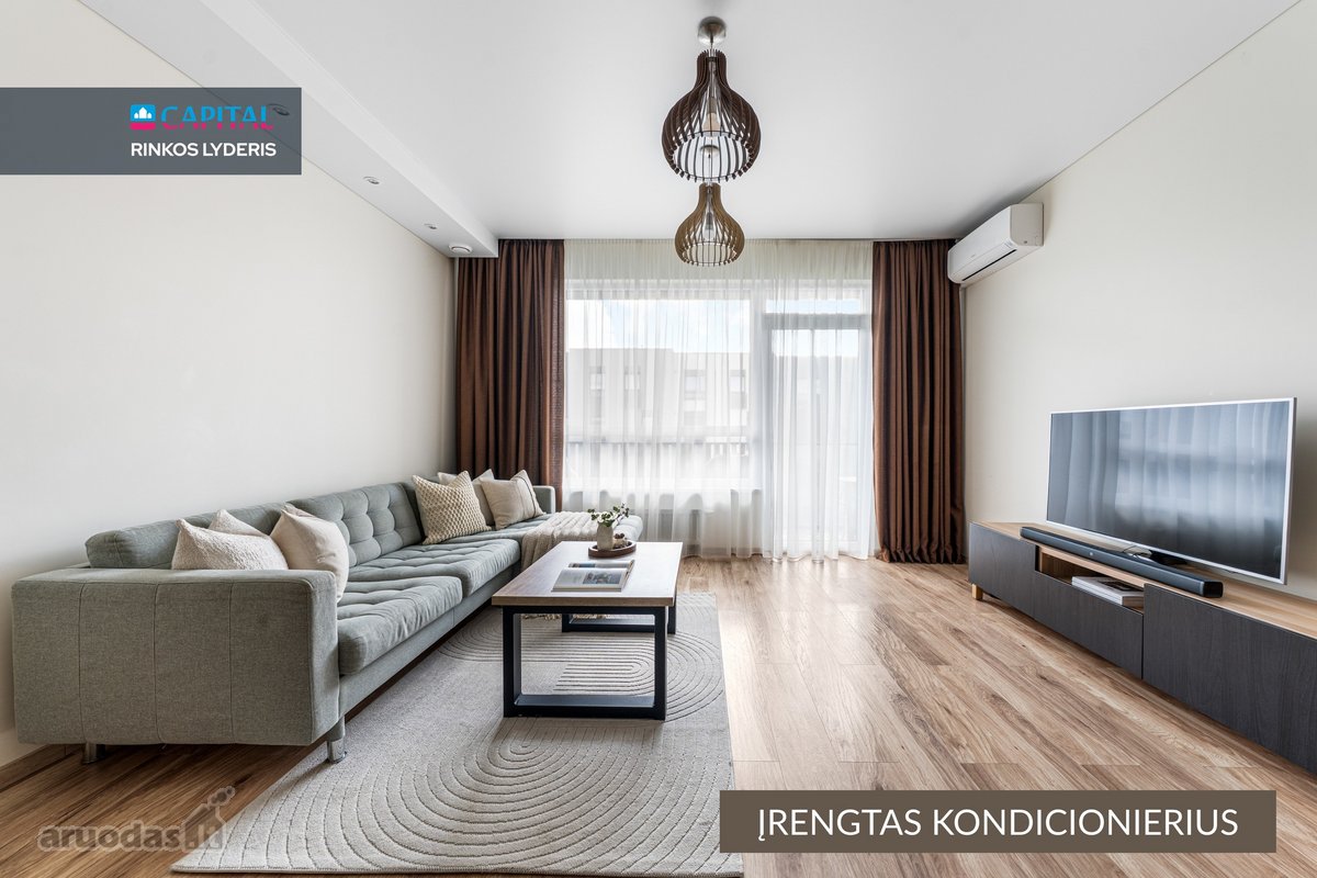 Šviesus ir patogiai suplanuotas 3 kambarių - nuotraukos Nr. 3