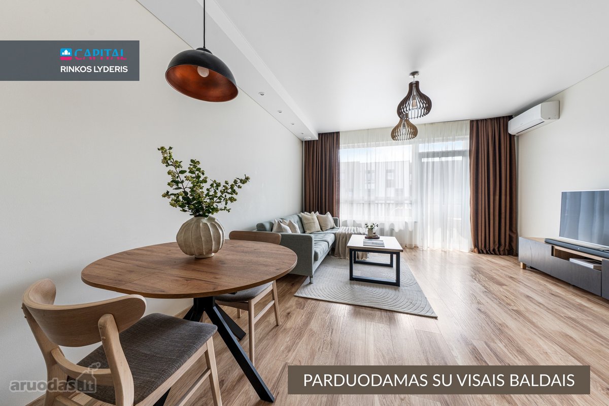Šviesus ir patogiai suplanuotas 3 kambarių - nuotraukos Nr. 5