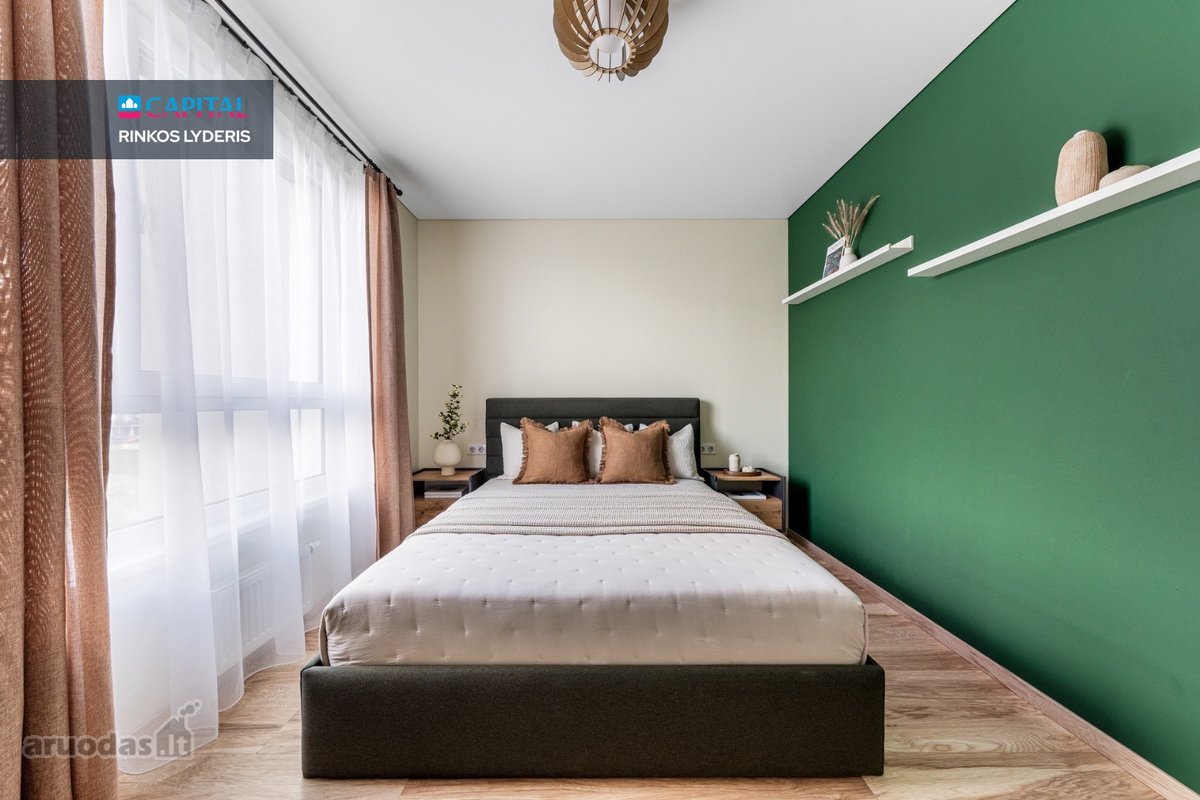 Šviesus ir patogiai suplanuotas 3 kambarių - nuotraukos Nr. 13