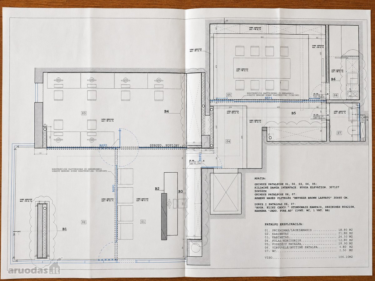 103 m² administracinės patalpos su - nuotraukos Nr. 10