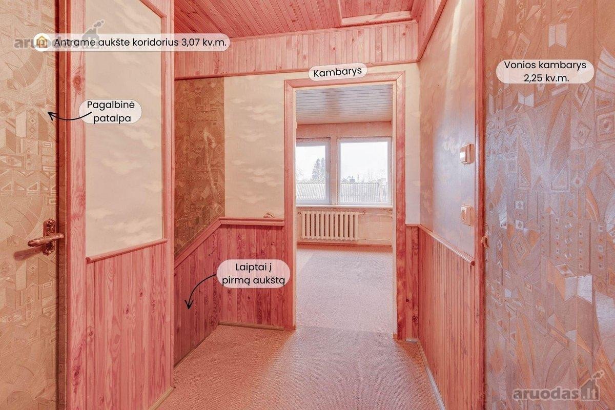 Parduodamas dviejų aukštų namas su erdviu 25 - nuotraukos Nr. 17