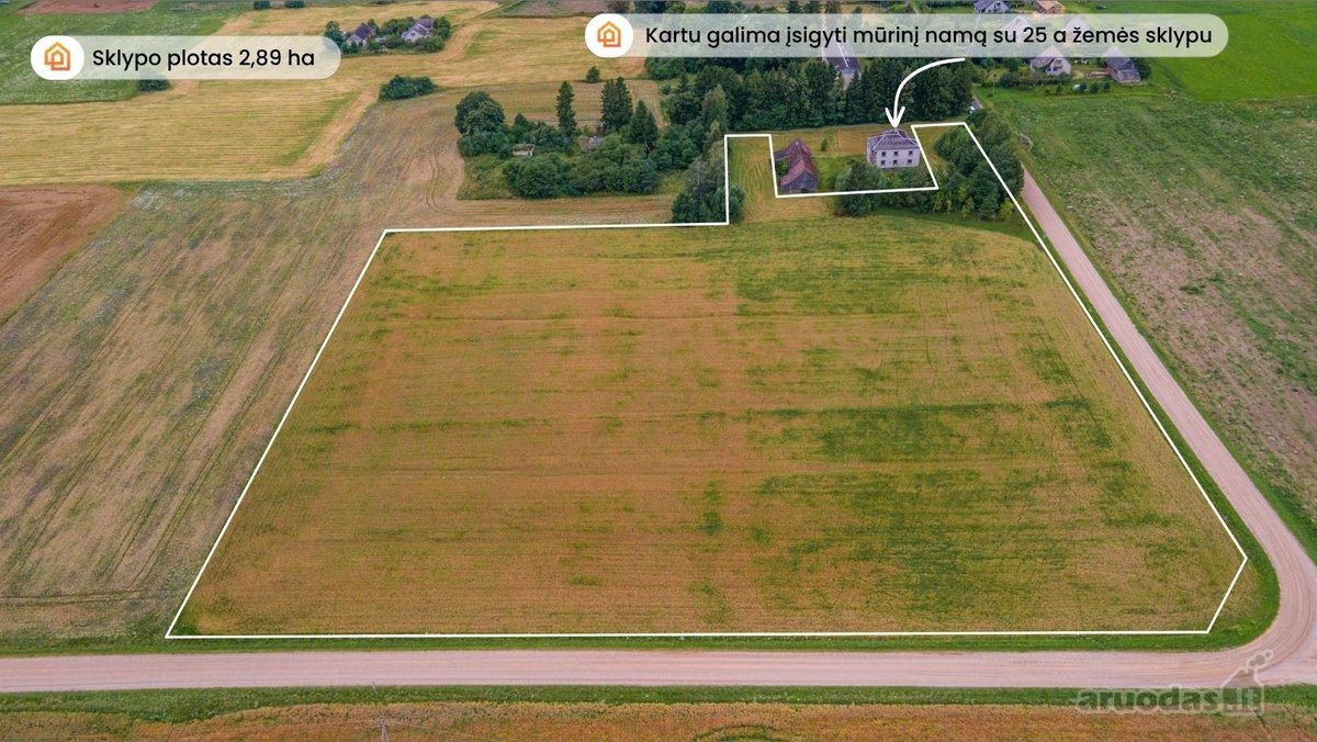 Parduodamas 2,89 ha žemės ūkio paskirties - nuotraukos Nr. 2