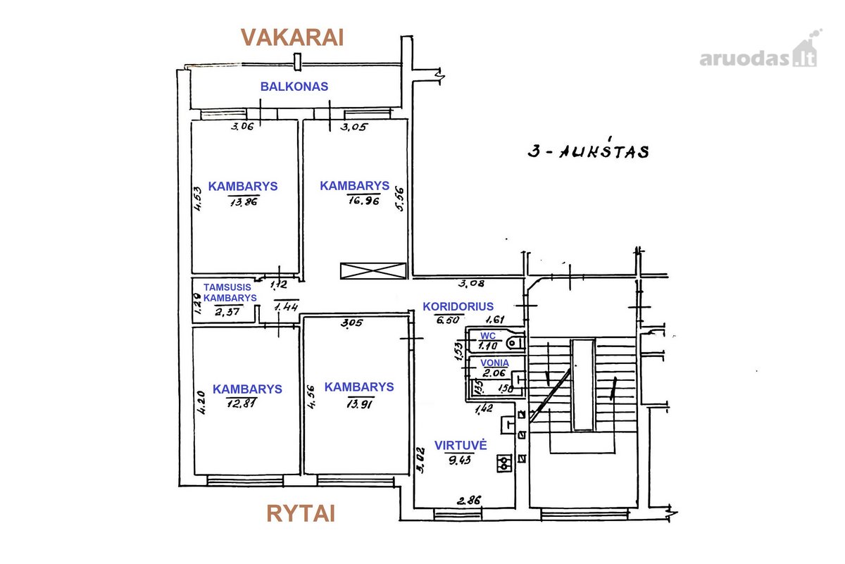 Erdvus 4 kamb. butas Dariaus ir Girėno g. - nuotraukos Nr. 33