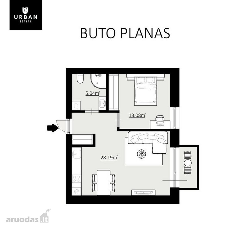 Šviesus, Jaukiai Ir Stilingai Įrengtas Butas - nuotraukos Nr. 25