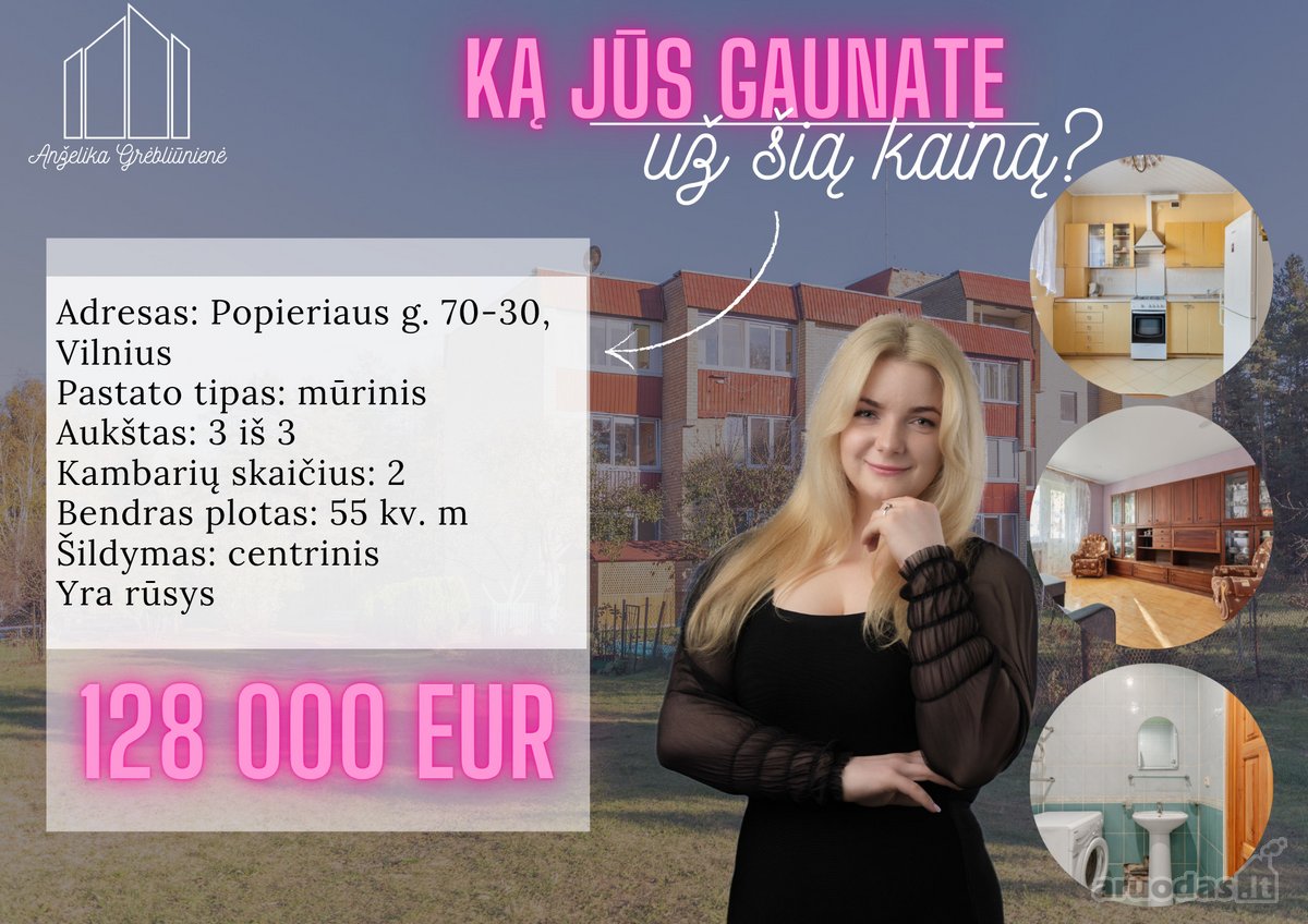 2 Kambarių Butas Popieriaus G. – Jūsų Naujų - nuotraukos Nr. 2