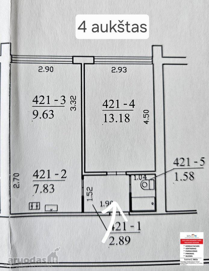 Parduodamas butas adresu Žemaitės g 31 - 421, - nuotraukos Nr. 16
