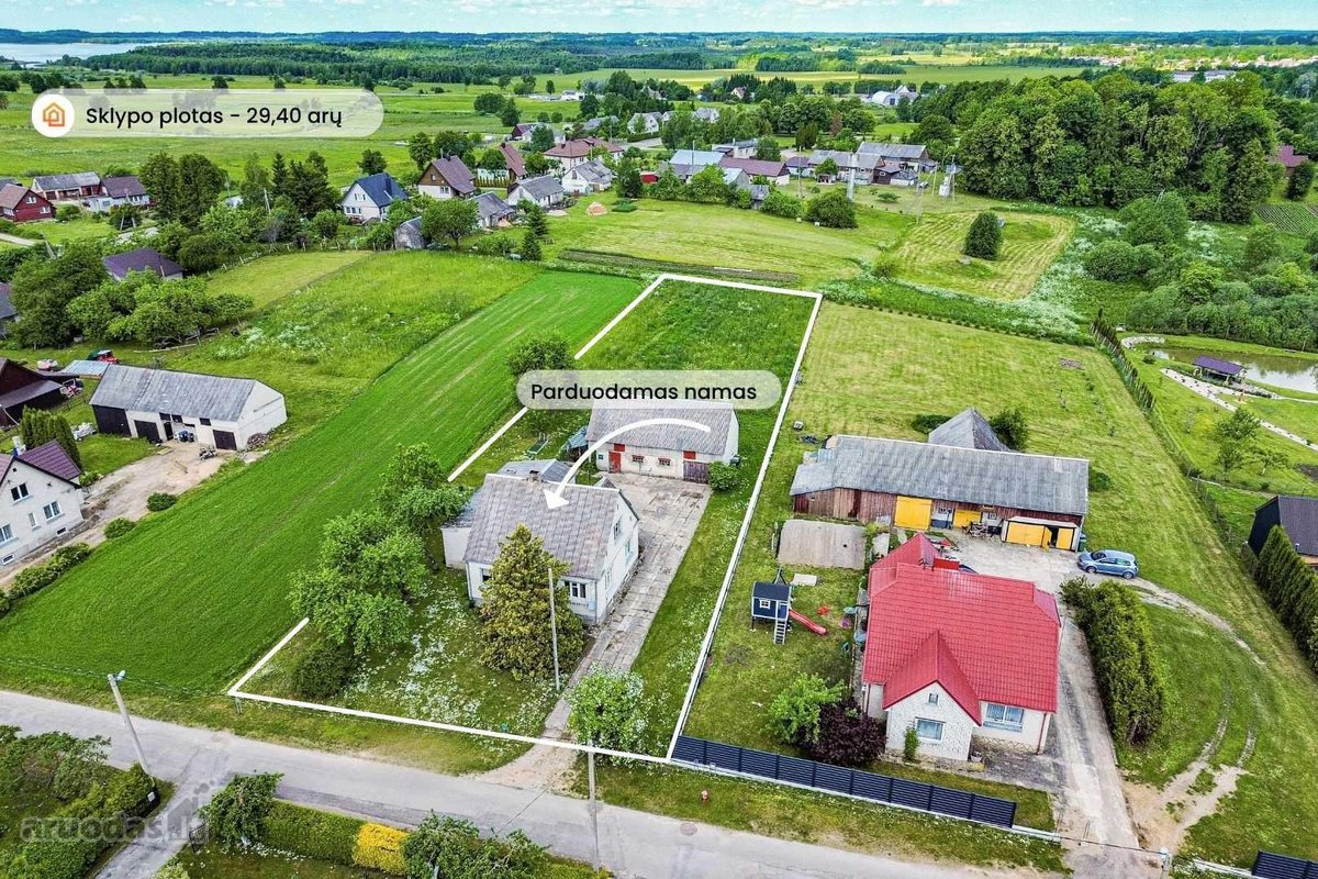 Parduodamas mūrinis namas su 29,40 arų sklypu - nuotraukos Nr. 3