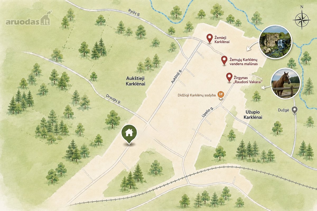 Parduodamas Visas Dvibutis Namas Karklėnuose - nuotraukos Nr. 28
