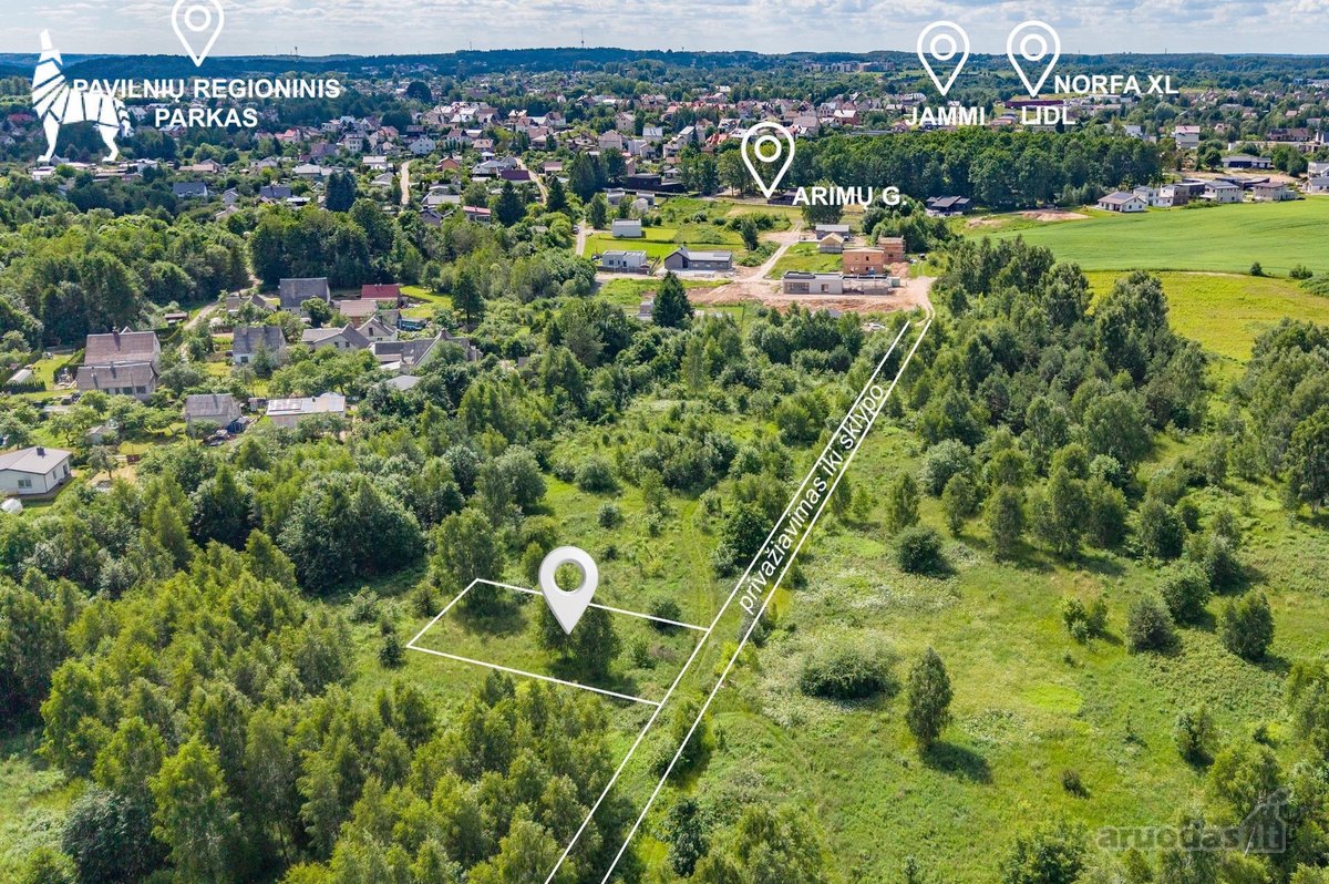 Parduodamas taisyklingos formos 13,34 arų - nuotraukos Nr. 2