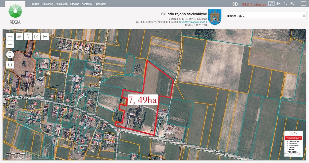 Parduodamas 7. 49ha žemės ūkio paskirties - nuotraukos Nr. 2