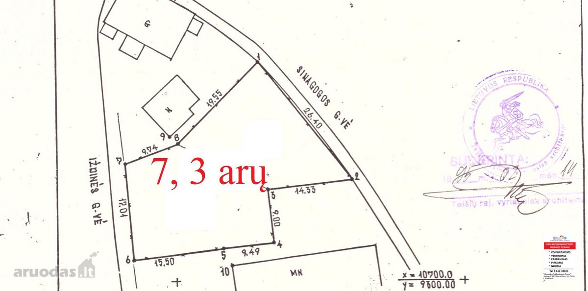 Centre, šalia Sinagogos, parduodamas 7, 3 arų - nuotraukos Nr. 7
