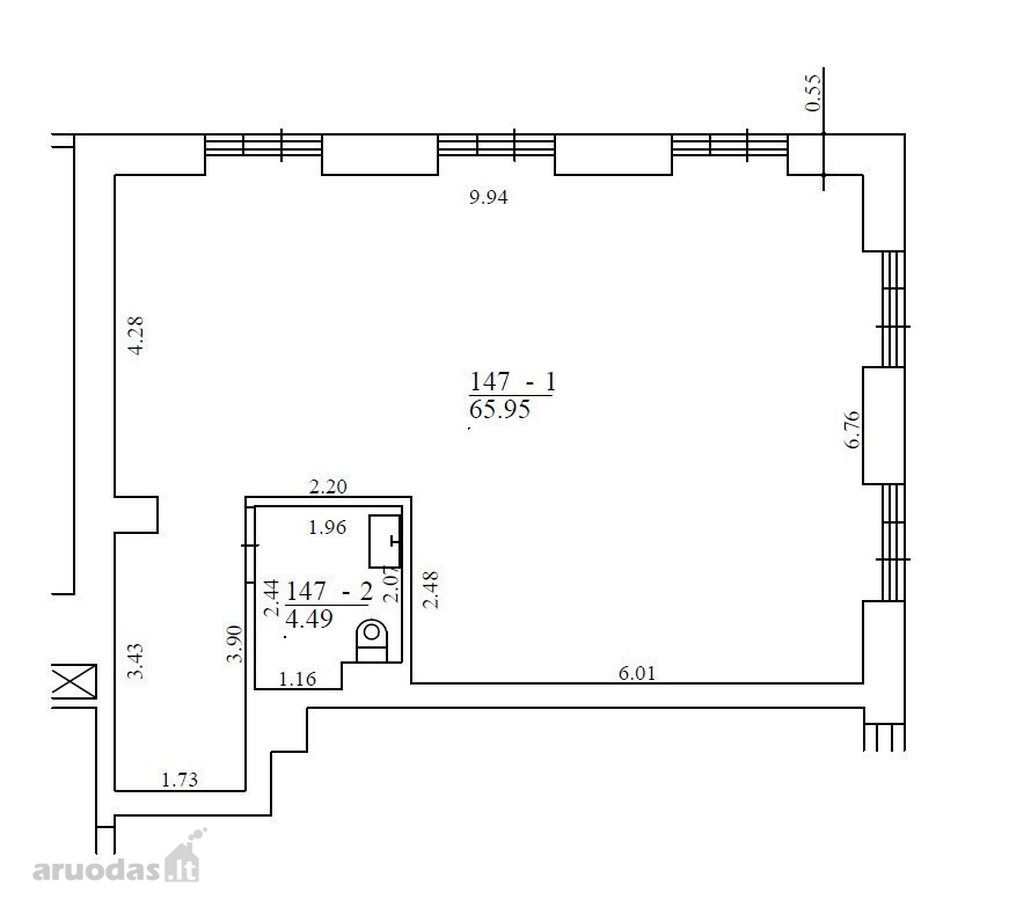 Parduodamos prekybinės paskirties patalpos - nuotraukos Nr. 6