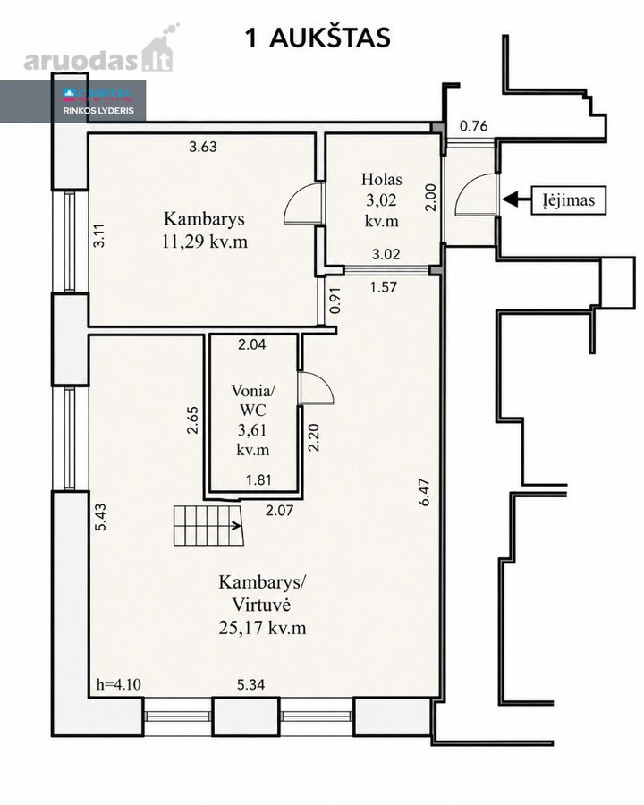 Parduodamas Išskirtinis 3 Kambarių Loftas - nuotraukos Nr. 27